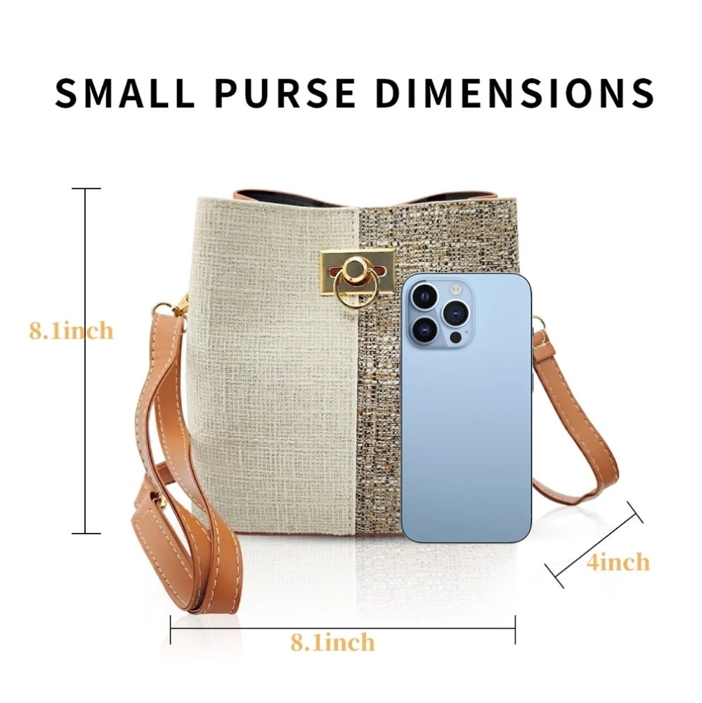 Woman's Crossbody Bucket Bag - Picture 8 of 10